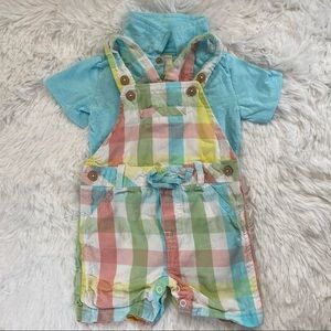 First Impressions Baby Boy Overall Set